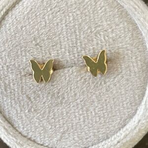 Baby Gold 14k Butterfly Stud Earrings